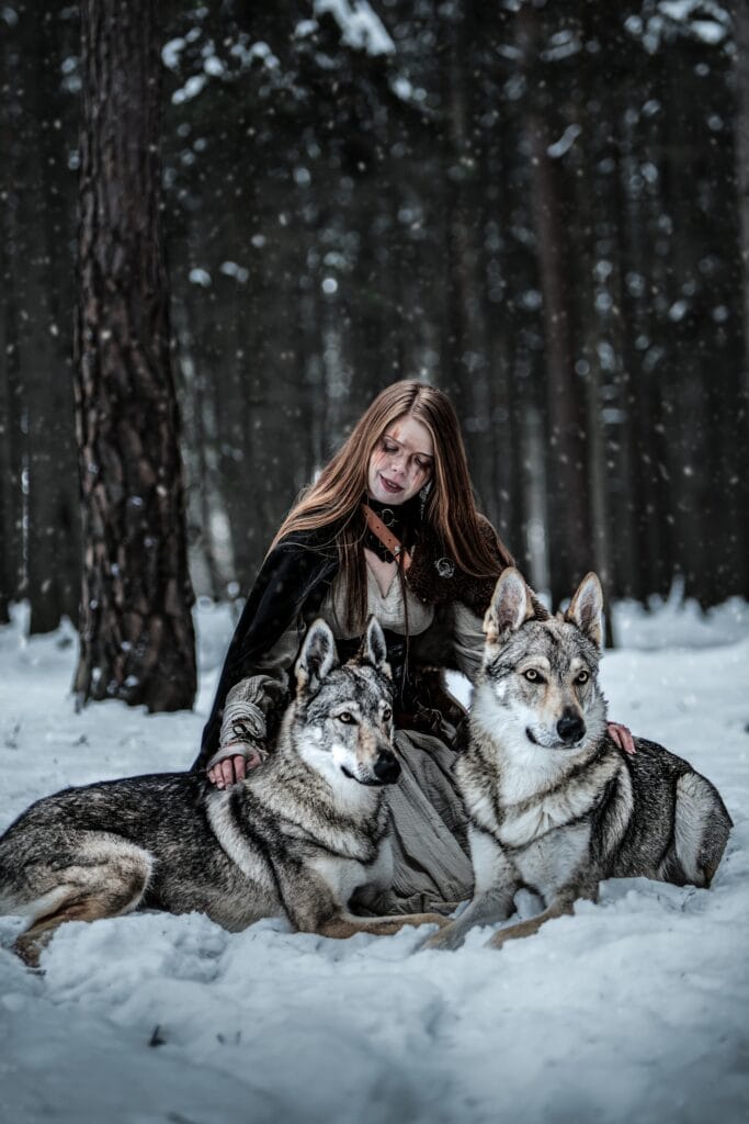 Fantasy foceni pribehove foceni foceni na tema Hry o truny foceni s vlky foceni s konem foceni s ohnem fantasy wolfs photoshoot game of thrones photoshoot Wolfs Production 1