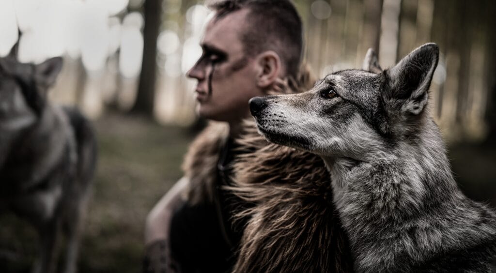 Vikingske foceni s vlky foceni s CSV fantasy foceni Wolfs Production 16