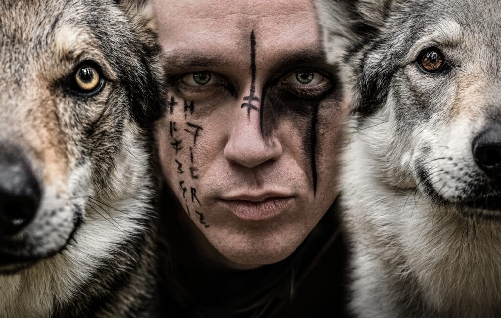 Vikingske foceni s vlky foceni s CSV fantasy foceni Wolfs Production 5