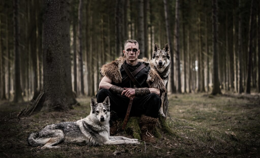 Vikingske foceni s vlky foceni s CSV fantasy foceni Wolfs Production 9