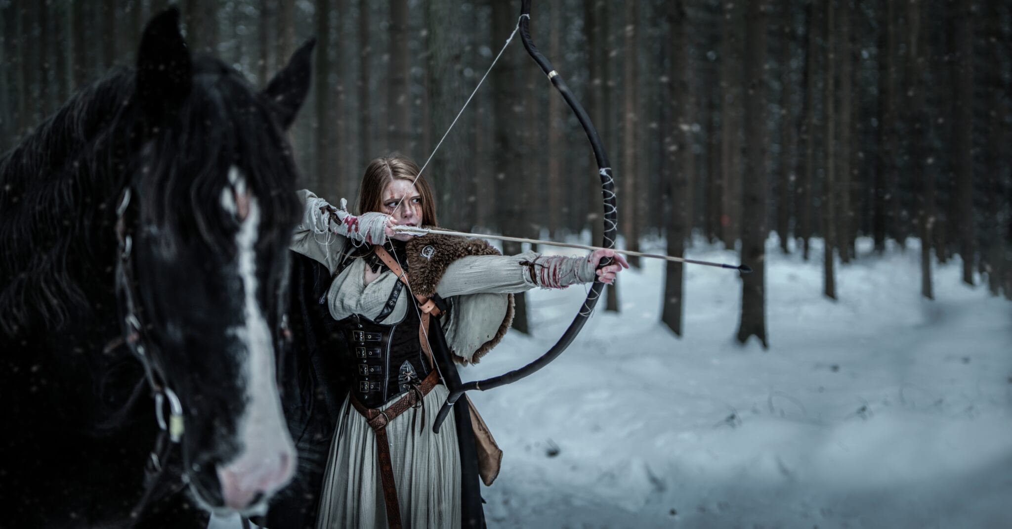Fantasy foceni pribehove foceni foceni na tema Hry o truny foceni s vlky foceni s konem foceni s ohnem fantasy wolfs photoshoot game of thrones photoshoot Wolfs Production 18