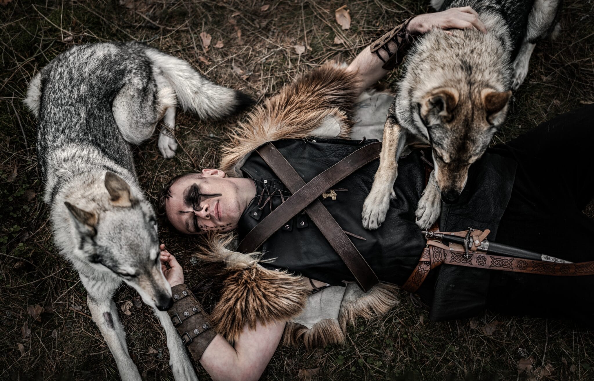 Fantasy focení s vlky v přírodě od Wolfs Production